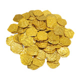 Maxbell 100x Gold Coin DIY Shiny Treasure Chest Spanish Doubloon Novelty Pirate Coin gold