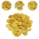 Maxbell 100x Gold Coin DIY Shiny Treasure Chest Spanish Doubloon Novelty Pirate Coin gold