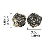 Maxbell 100x Gold Coin DIY Shiny Treasure Chest Spanish Doubloon Novelty Pirate Coin bronze