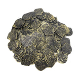 Maxbell 100x Gold Coin DIY Shiny Treasure Chest Spanish Doubloon Novelty Pirate Coin bronze