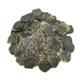 Maxbell 100x Gold Coin DIY Shiny Treasure Chest Spanish Doubloon Novelty Pirate Coin bronze