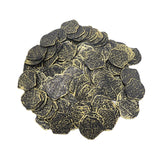 Maxbell 100x Gold Coin DIY Shiny Treasure Chest Spanish Doubloon Novelty Pirate Coin bronze