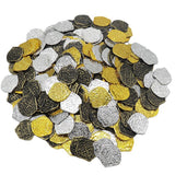 Maxbell 100x Gold Coin DIY Shiny Treasure Chest Spanish Doubloon Novelty Pirate Coin bronze