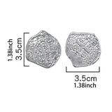 Maxbell 100x Gold Coin DIY Shiny Treasure Chest Spanish Doubloon Novelty Pirate Coin argent