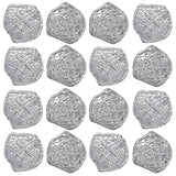 Maxbell 100x Gold Coin DIY Shiny Treasure Chest Spanish Doubloon Novelty Pirate Coin argent