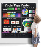 Maxbell Circle Time Learning Chart Numbers Pocket Chart for Kids Homeschool Kids