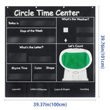 Maxbell Circle Time Learning Chart Numbers Pocket Chart for Kids Homeschool Kids