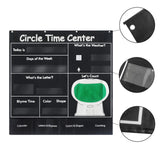 Maxbell Circle Time Learning Chart Numbers Pocket Chart for Kids Homeschool Kids
