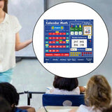 Maxbell Classroom Monthly Calendar Pocket Chart Learning for Classroom 38.5''x43.7''