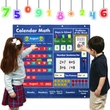 Maxbell Classroom Monthly Calendar Pocket Chart Learning for Classroom 38.5''x43.7''