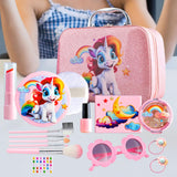 Maxbell 16x Kids Makeup Set Creative Cosmetic Playset for Dress up Halloween Gifts