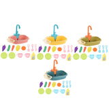 Maxbell Kitchen Sink Toys with Running Water Gifts Play Sink for Children Kids Girls Pink