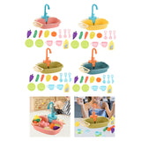 Maxbell Kitchen Sink Toys with Running Water Gifts Play Sink for Children Kids Girls Pink