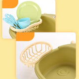 Maxbell Kitchen Sink Toys with Running Water Gifts Play Sink for Children Kids Girls Green