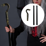 Maxbell Halloween Snake Cane Snakehead Walking Cane Carnival Cosplay