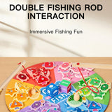 Maxbell Magnetic Wooden Fishing Game Toy Cognition for 3 4 5+ Year Old Kids Children