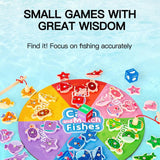 Maxbell Magnetic Wooden Fishing Game Toy Cognition for 3 4 5+ Year Old Kids Children