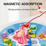 Maxbell Magnetic Wooden Fishing Game Toy Cognition for 3 4 5+ Year Old Kids Children