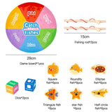 Maxbell Magnetic Wooden Fishing Game Toy Cognition for 3 4 5+ Year Old Kids Children