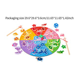 Maxbell Magnetic Wooden Fishing Game Toy Cognition for 3 4 5+ Year Old Kids Children