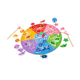 Maxbell Magnetic Wooden Fishing Game Toy Cognition for 3 4 5+ Year Old Kids Children