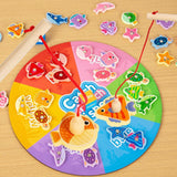 Maxbell Magnetic Wooden Fishing Game Toy Cognition for 3 4 5+ Year Old Kids Children