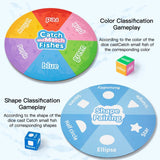 Maxbell Magnetic Wooden Fishing Game Toy Cognition for 3 4 5+ Year Old Kids Children