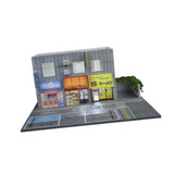 Maxbell 1/64 Scale Miniature Scene Model Elegant Japanese Street Shop Lighting Scene