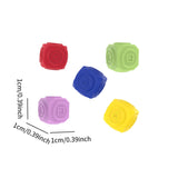 Maxbell 5x Silicone Gonggi Stones Toy Set Cute Travel Game Small Sturdy Family Game