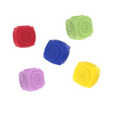 Maxbell 5x Silicone Gonggi Stones Toy Set Cute Travel Game Small Sturdy Family Game