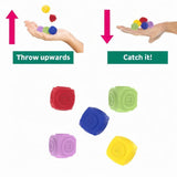 Maxbell 5x Silicone Gonggi Stones Toy Set Cute Travel Game Small Sturdy Family Game