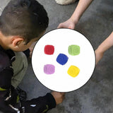 Maxbell 5x Silicone Gonggi Stones Toy Set Cute Travel Game Small Sturdy Family Game