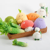 Maxbell Plush Keychain Vegetable Family Car Key Chain for Purse Backpack Accessories garlic