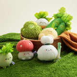 Maxbell Plush Keychain Vegetable Family Car Key Chain for Purse Backpack Accessories garlic