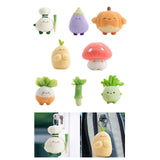 Maxbell Plush Keychain Vegetable Family Car Key Chain for Purse Backpack Accessories garlic