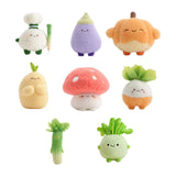 Maxbell Plush Keychain Vegetable Family Car Key Chain for Purse Backpack Accessories garlic