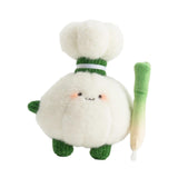 Maxbell Plush Keychain Vegetable Family Car Key Chain for Purse Backpack Accessories garlic