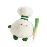 Maxbell Plush Keychain Vegetable Family Car Key Chain for Purse Backpack Accessories garlic