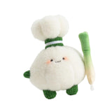 Maxbell Plush Keychain Vegetable Family Car Key Chain for Purse Backpack Accessories garlic