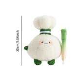 Maxbell Plush Keychain Vegetable Family Car Key Chain for Purse Backpack Accessories garlic