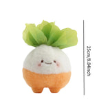 Maxbell Plush Keychain Vegetable Family Car Key Chain for Purse Backpack Accessories radish