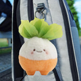 Maxbell Plush Keychain Vegetable Family Car Key Chain for Purse Backpack Accessories radish