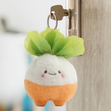 Maxbell Plush Keychain Vegetable Family Car Key Chain for Purse Backpack Accessories radish