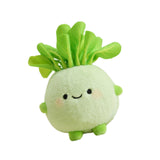 Maxbell Plush Keychain Vegetable Family Car Key Chain for Purse Backpack Accessories kohlrabi