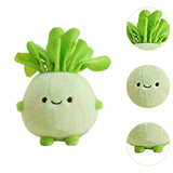 Maxbell Plush Keychain Vegetable Family Car Key Chain for Purse Backpack Accessories kohlrabi