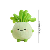 Maxbell Plush Keychain Vegetable Family Car Key Chain for Purse Backpack Accessories kohlrabi