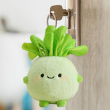 Maxbell Plush Keychain Vegetable Family Car Key Chain for Purse Backpack Accessories kohlrabi
