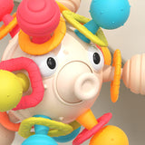 Maxbell Sensory Teething Rattle Toy Baby Teether Toy for Infant Kids 1 Year 0ld