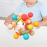 Maxbell Sensory Teething Rattle Toy Baby Teether Toy for Infant Kids 1 Year 0ld
