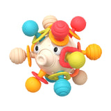 Maxbell Sensory Teething Rattle Toy Baby Teether Toy for Infant Kids 1 Year 0ld